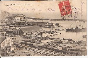 Oran - Vue sur le port - 1908